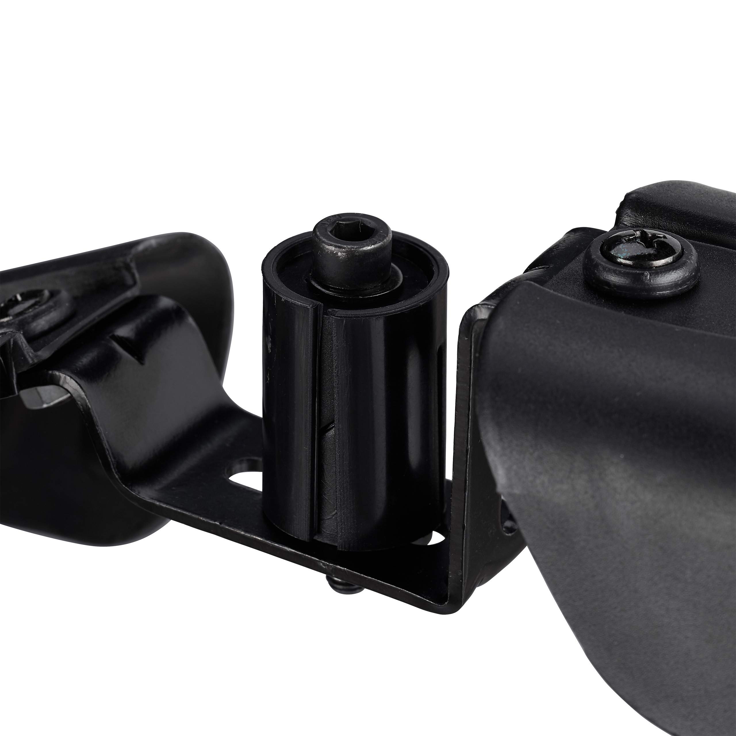 2 x Schutzblech Set, Spritzschutz für vorn & hinten, Räder mit 24-28 Zoll, Einsätze für versch. Sattelstangen, schwarz