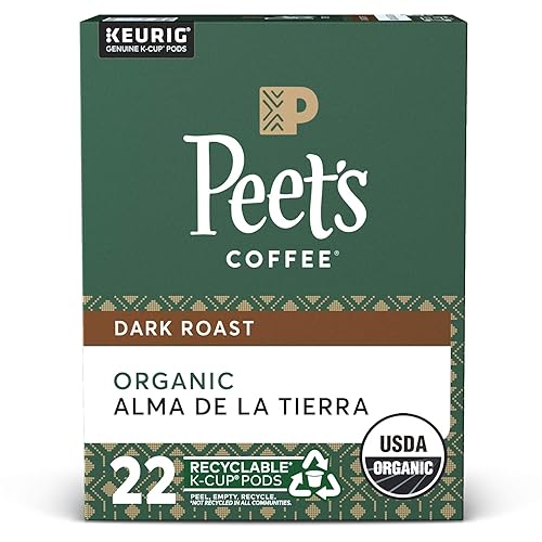 Vista 67 de Peet's Coffee, Cápsulas K-Cup Dark Roast para cafeteras Keurig, tostado francés, 88 unidades (4 cajas de 22 cápsulas K-Cup)