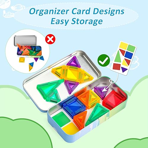 Miniatura 40 de Azulejos magnéticos de dinosaurio, bloques de construcción magnéticos de animales, juguetes de mundo dinosaurio, azulejos magnéticos educativos 3D