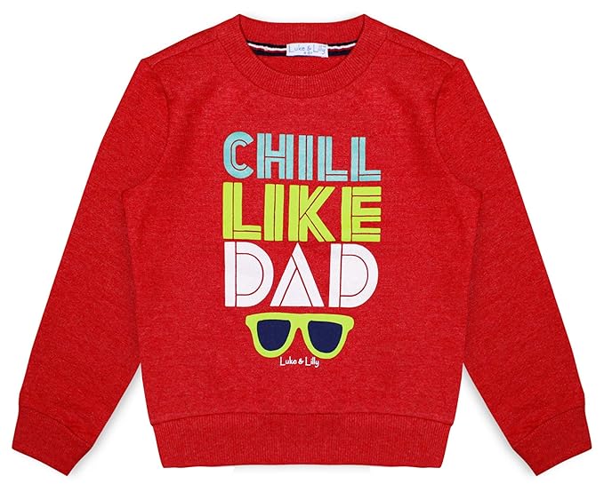 Luke and Lilly Boys Fleece Fullsleeve Sweatshirt_Pack of 1