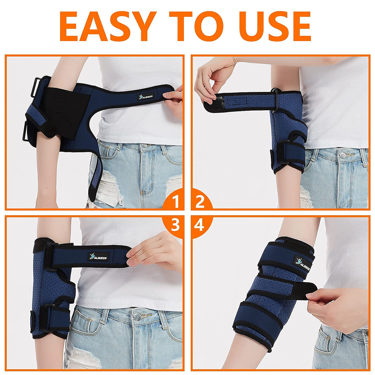 AlBUEEN Elbow Splint Night Sleep Elbow Pad,Elbow