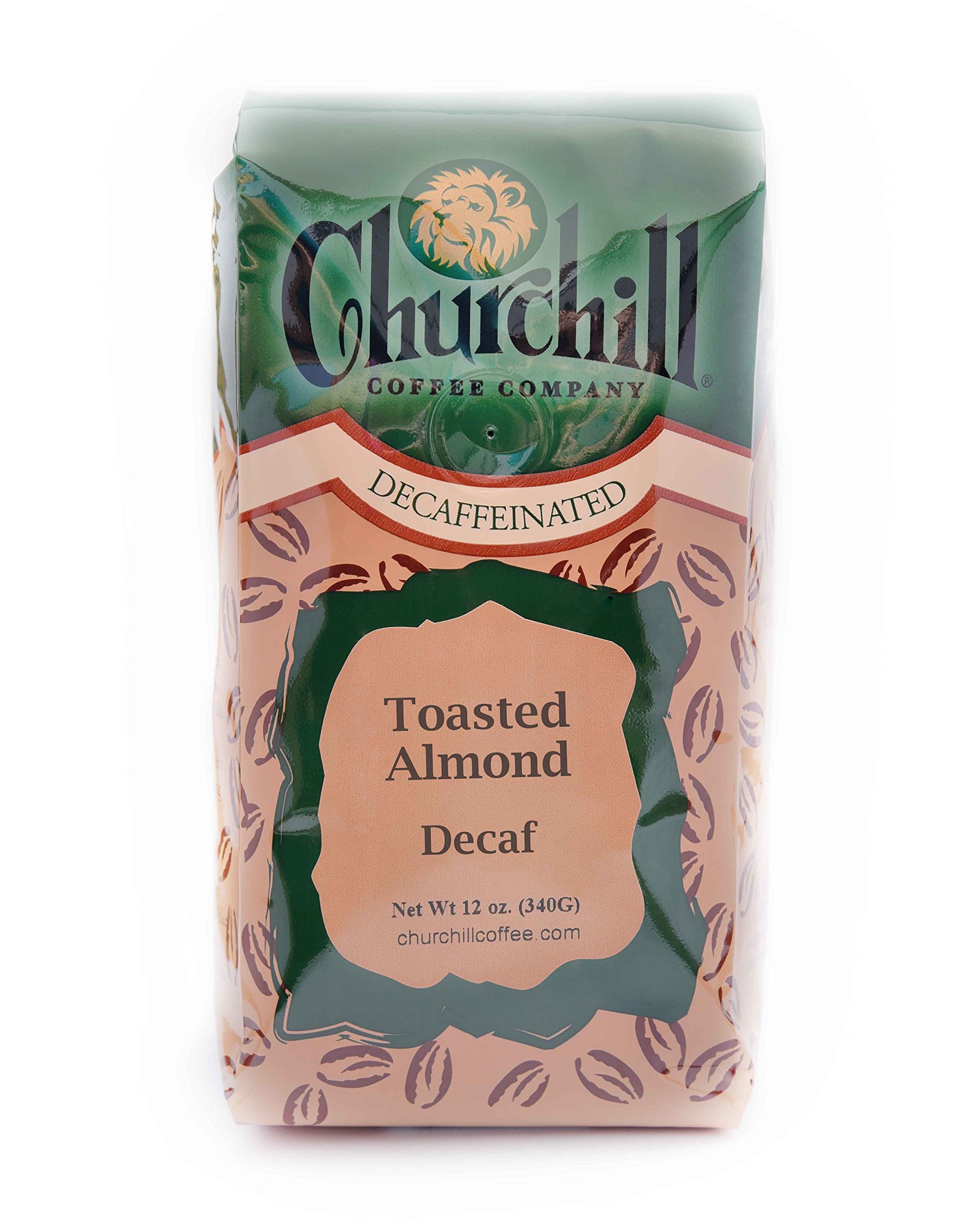 Churchill Coffee Toasted Almond 12 oz - Ground (Decaf)