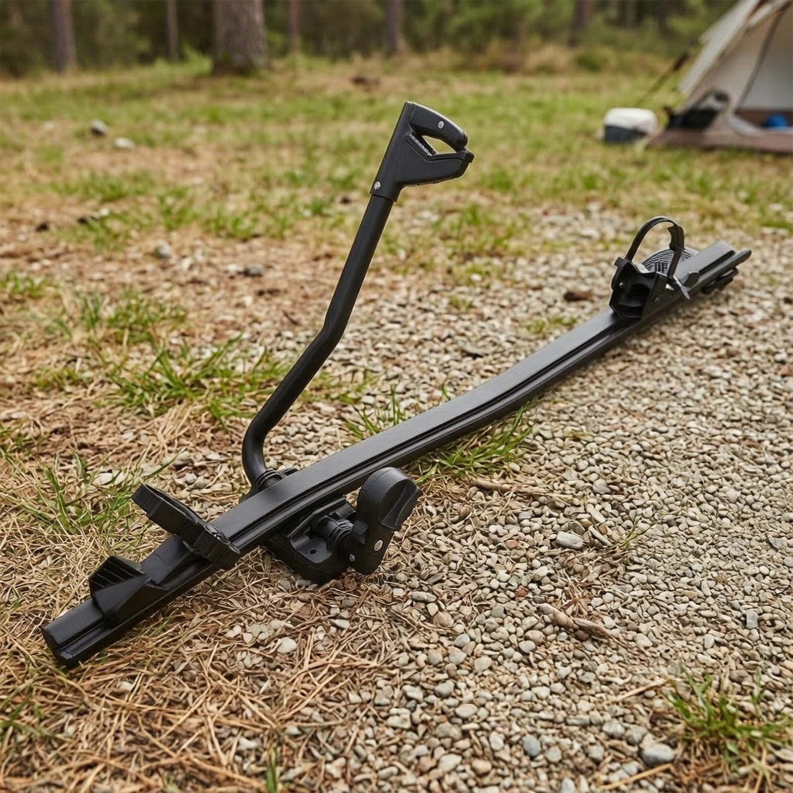 Porte-Vélo Toit Universel Réglable, Porte-Vélo Toit en Aluminium, Simple à Installer, pr déplacement, Voyageurs