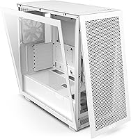 Vista 11 de NZXT H7 Flow RGB - Carcasa compacta ATX para juegos de PC de media torre - Panel frontal perforado de alto flujo de aire - Panel lateral de vidrio