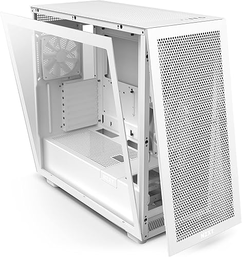 Miniatura 11 de NZXT H7 Flow RGB - Carcasa compacta ATX para juegos de PC de media torre - Panel frontal perforado de alto flujo de aire - Panel lateral de vidrio