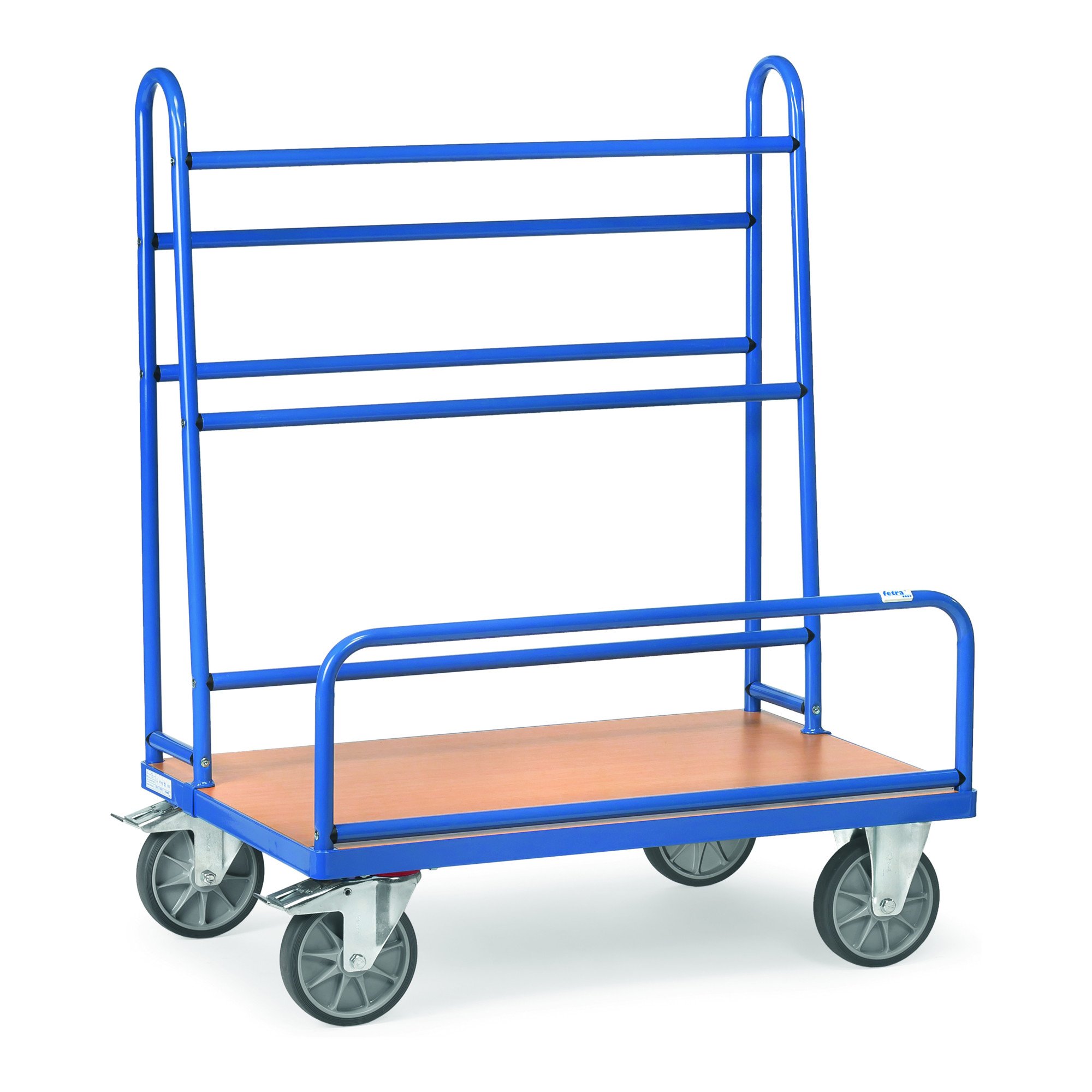 Fetra Transportgeräte mttpe4412 F 500 Wagen Transport für Panel, 600 kg Belastung, 200 mm Rollen Durchmesser, 1070 mm x 435 mm Plattform, 1070 mm Länge x 710 mm Breite x 1321 mm Höhe