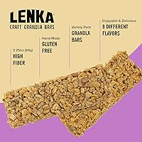 Vista 34 de Lenka Bars - Omega Snack Bars, Gluten Free, High Fiber, Kosher, Wholesome, No Artificial Flavors, Individually Wrapped - 12 Pack