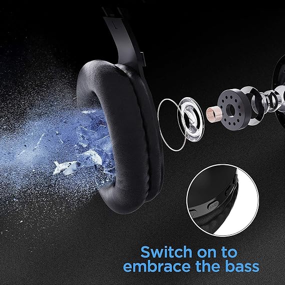 Wireless Headphones Foldable Headset Compatible with Nothing Phone (1), w Mic Hands-Free Earphones Earbuds Over Ear