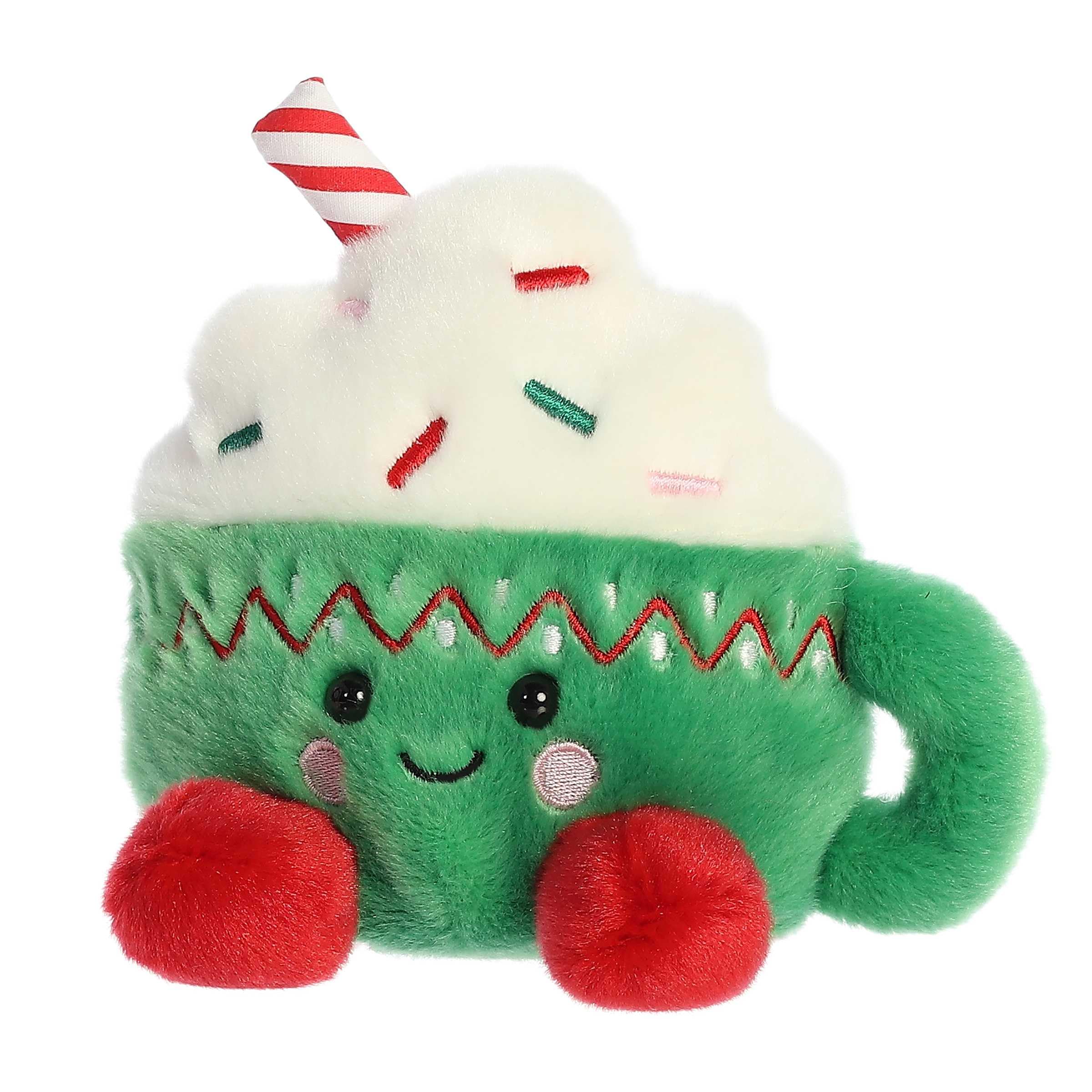 Aurora Festive Palm Pals Candace Hot Cocoa Stuffed Animal - Pocket
