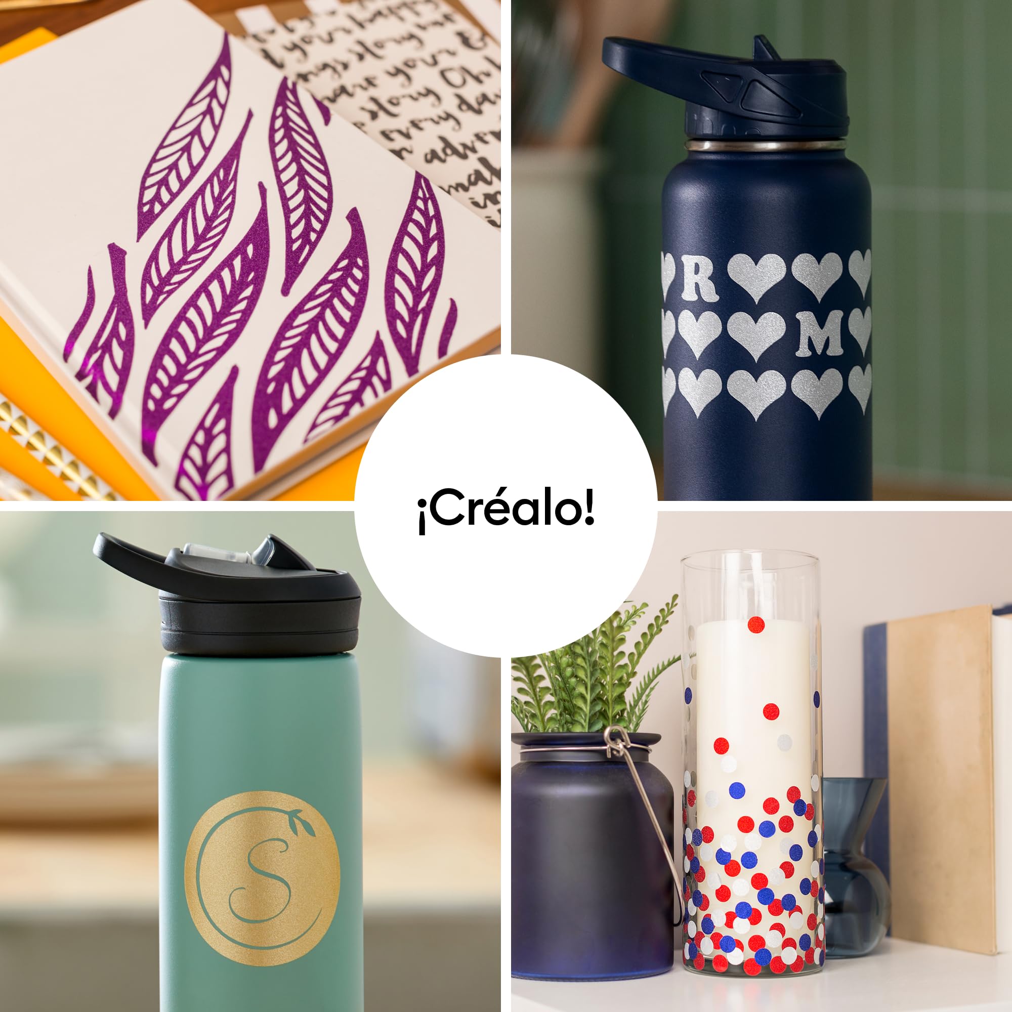 Cricut Smart Vinyl Permanente 33x91cm 1 Hoja (Oro Brillante)
