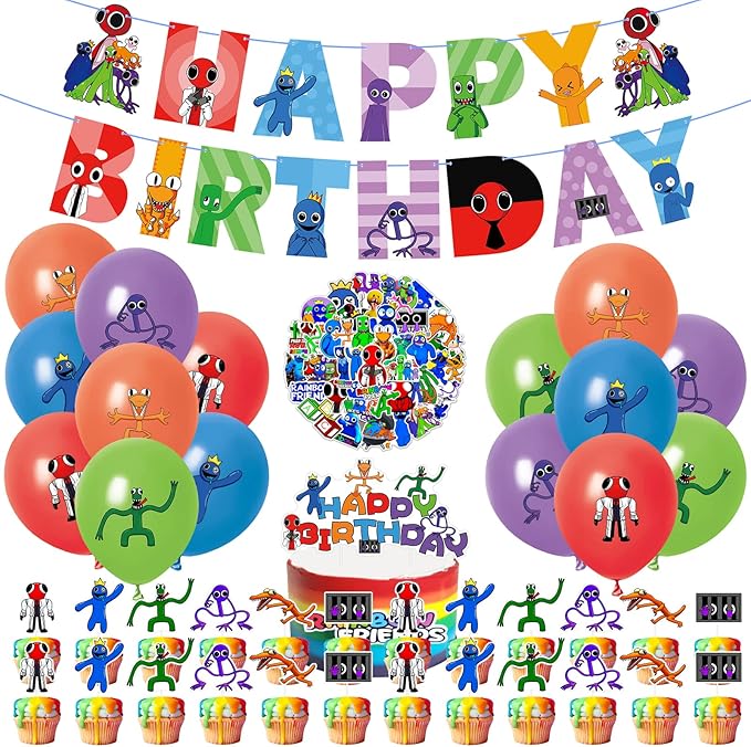 Rainbow Theme Friends Party Decorations, Rainbow Birthday