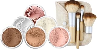 EVERYDAY KIT (COCOA) Full Size Mineral Makeup Set Matte Foundation Bare Face Sheer Powder Cover