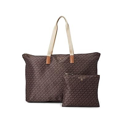 MICHAEL Michael Kors Jet Set Travel Large Packable Tote Handbags Brown/Acorn, Nylon/Polyester