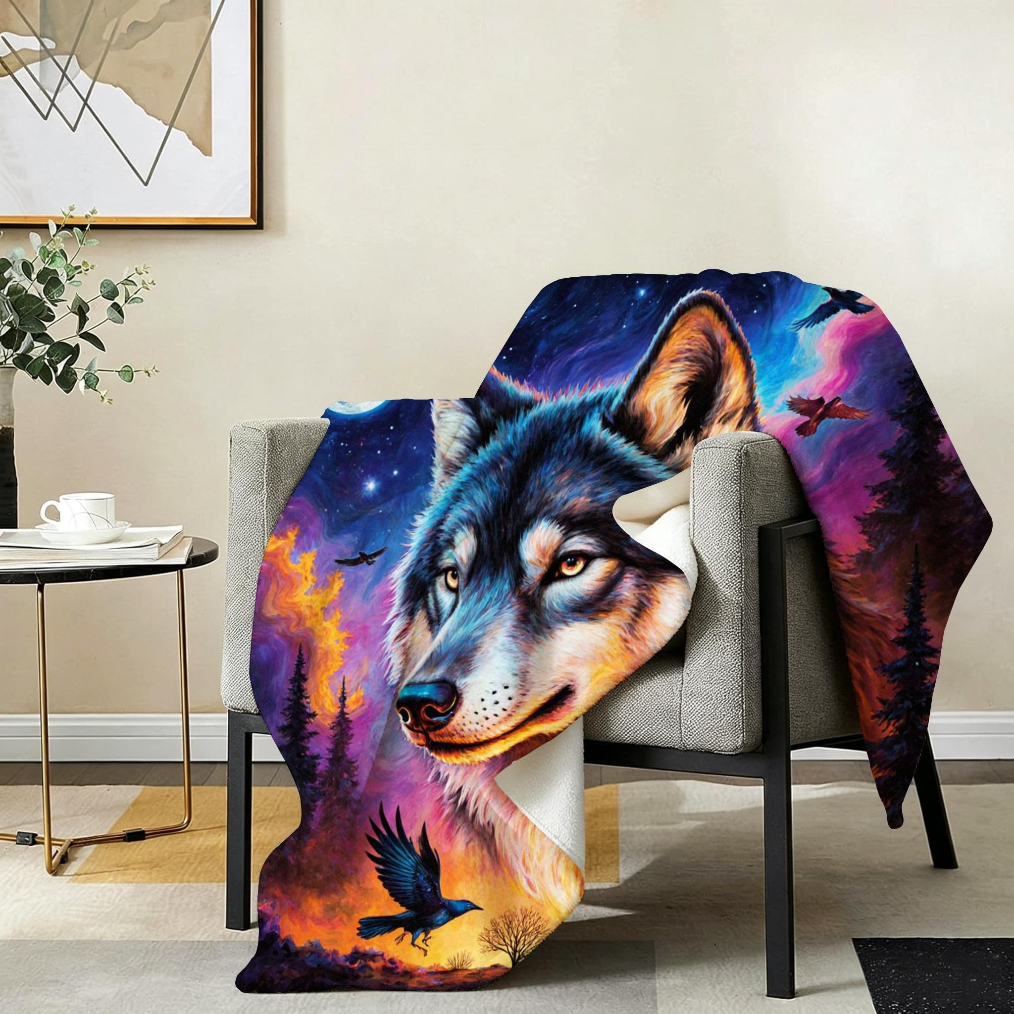 Manta 220x240 cm Pájaro Animal Franela Polar para Cama 135/150-A289