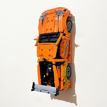 3Dudes & Dad Wall Mount Display Bracket compatible with LEGO  Technic Fast and Furious Toyota Supra MK4 - Custom Designed Storage Hook for Set 42204 - 3D Printed - Supplied With Mounting Hardware
