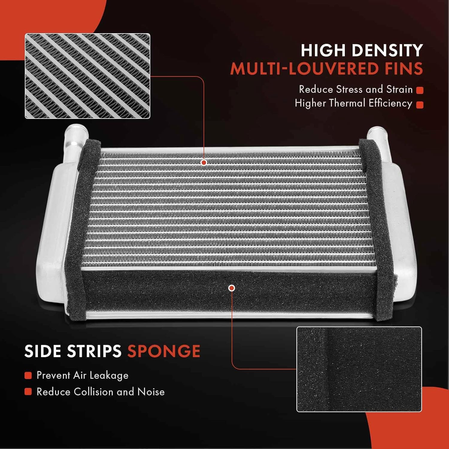 A-Premium HVAC Heater Core Compatible with Chevrolet Blazer 1969-1972, C10 C20 Panel Pickup Suburban, P10 Series, P30 Van, C20 Pickup & GMC Jimmy, C15/C1500 Pickup, K25/K2500 Suburban, P35/P3500 Van