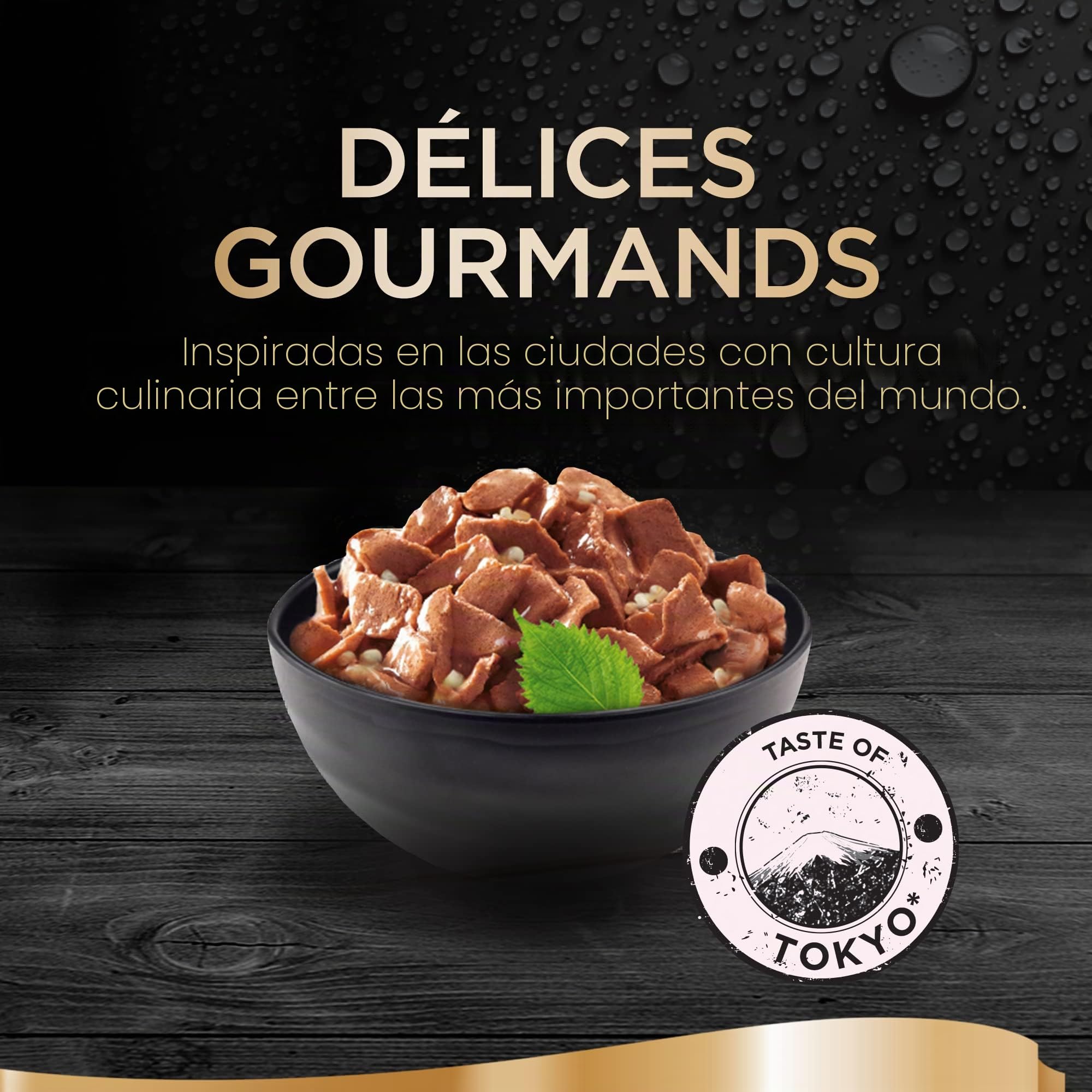 Sheba Délice Gourmands Tokio - Comida húmeda para Gatos con atún y salmón, 12 Paquetes con 6 Bolsas de 50 g, Total 72 bolsitas
