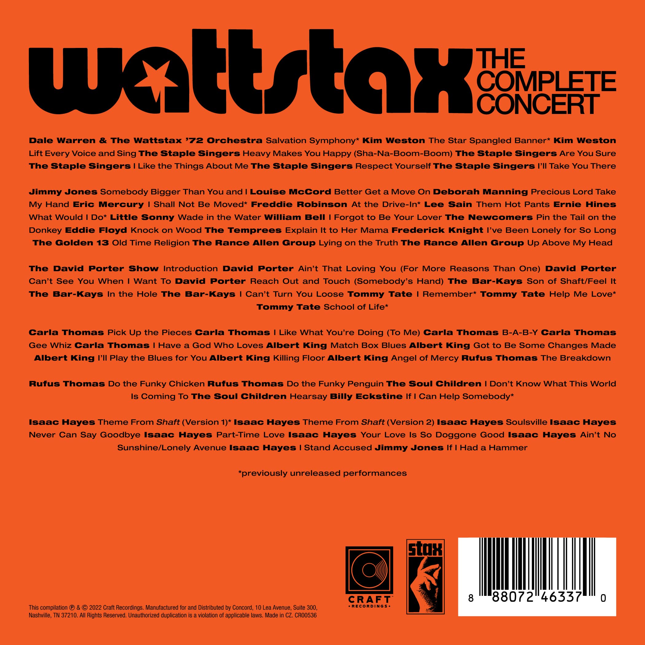 Wattstax: The Complete Concert