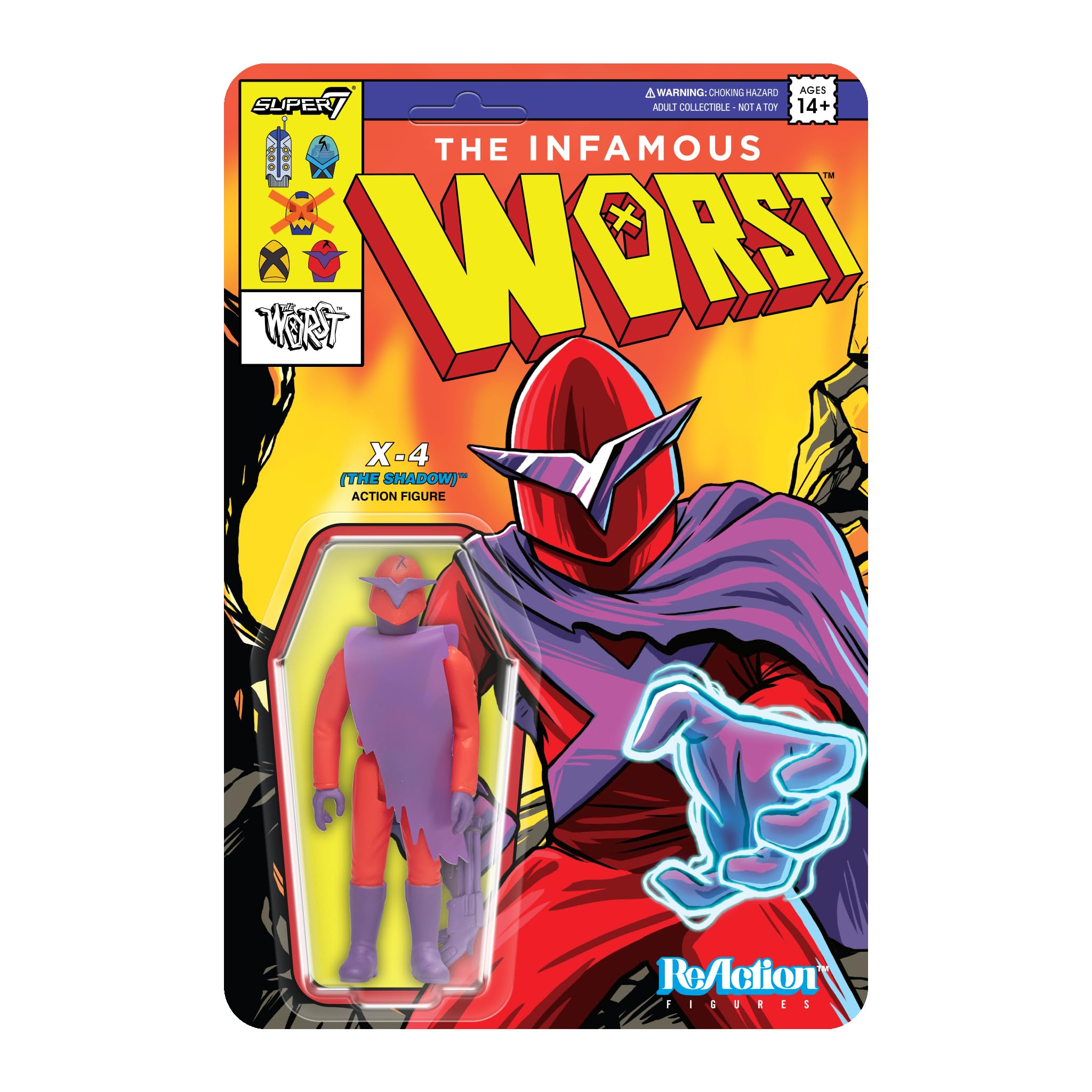 super7 THE WORST 3.75インチフィギュア　6種セット Amazon.com: Super7 The Worst X-4 (The Shadow) Mutant Team