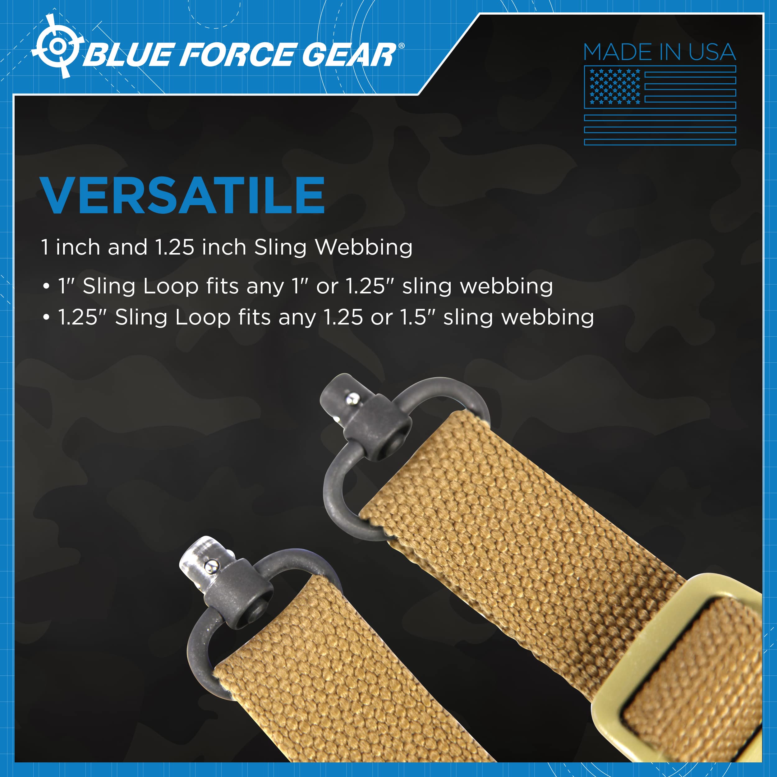 Blue Force Gear Push Button QD Sling Swivel | Fast and Secure Sling ... Blue force gear machined phosphate