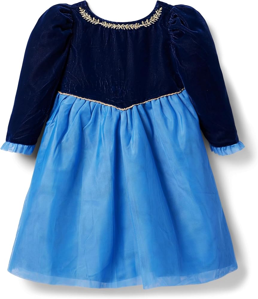 Amazon.com: Janie and Jack Kids Girls Frozen Velvet Dress (Toddler/Little  Kid/Big Kid) Blue 10 Big Kid: Clothing, Shoes & Jewelry