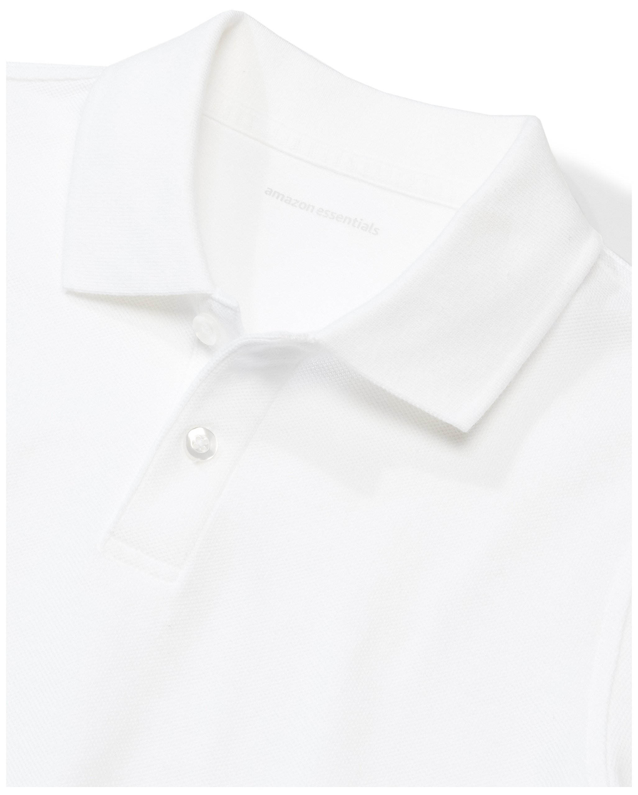 Amazon Essentials Polo Maniche Corte in piqué per Uniforme Scolastica Bambini e Ragazzi, Confezioni Multiple