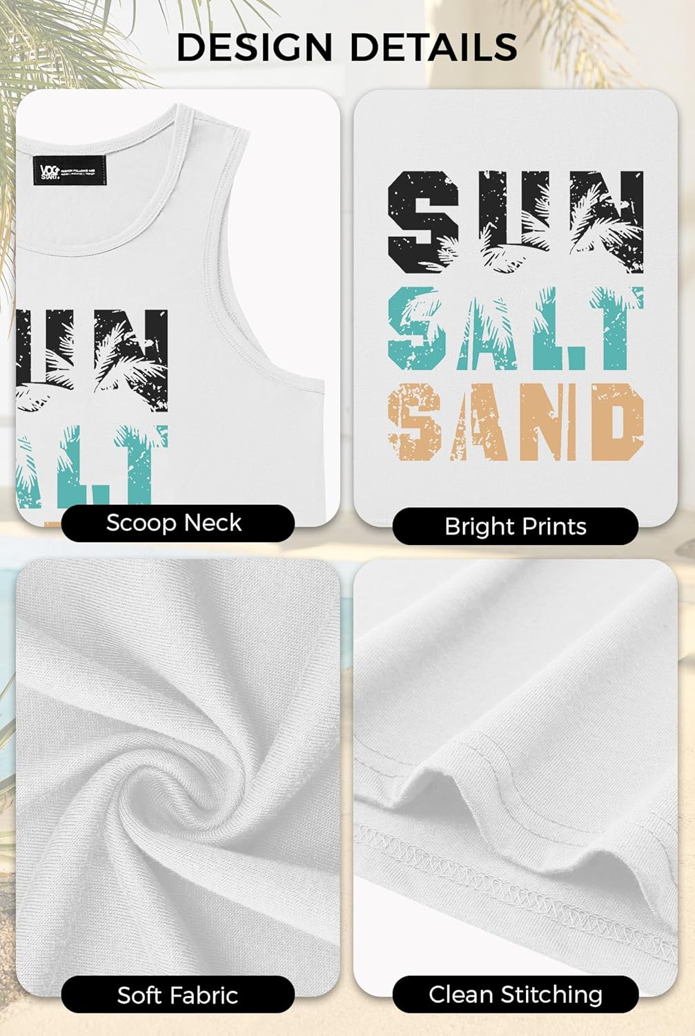 Mens Hawaiian Beach Tank Tops Summer Vacation Muscle Top Graphic Sleeveless Shirts (S-3XL) - Image 6