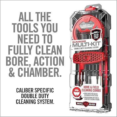 Miniatura 10 de Real Avid Kit de limpieza de rifle y kit de herramientas de pistola de rango para rifles de calibre .30  Kit completo de limpieza de pistola con