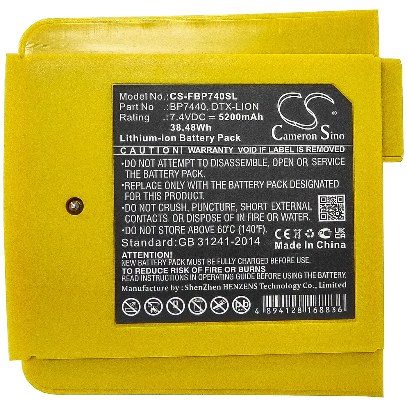 Amazon.com: Cameron Sino Battery for Fluke DTX-1200-M, DTX-1200-MS