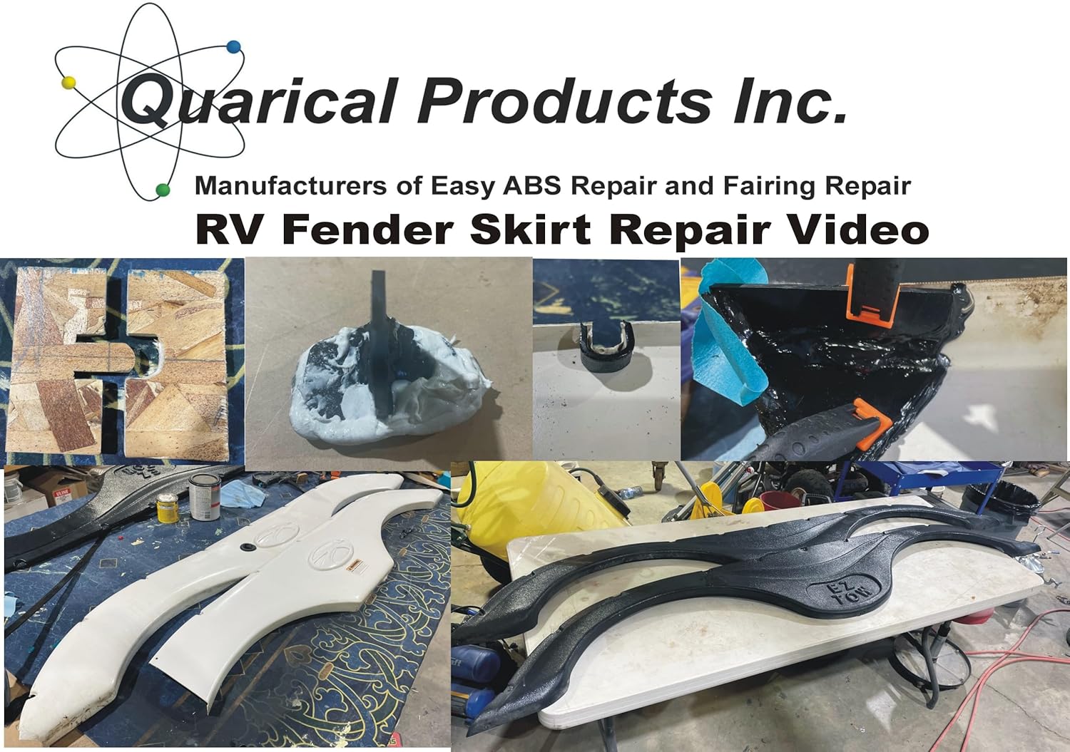 Quarical Easy ABS Single Repair Kit, Plastic Repair Resin for Automotive Parts, Motorcycle Fairings, Plumbing, 3 Year Shelf Life