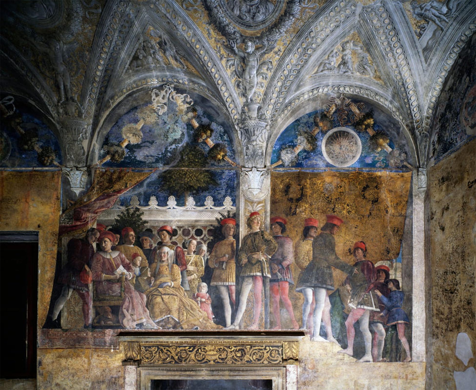 ARTXLXXBN Famous Print Painting Colorful Art Print Ludovico Gonzaga Marsilio Andreasi by Andrea Mantegna Canvas Art Decorations for Home Decor 60x90cm