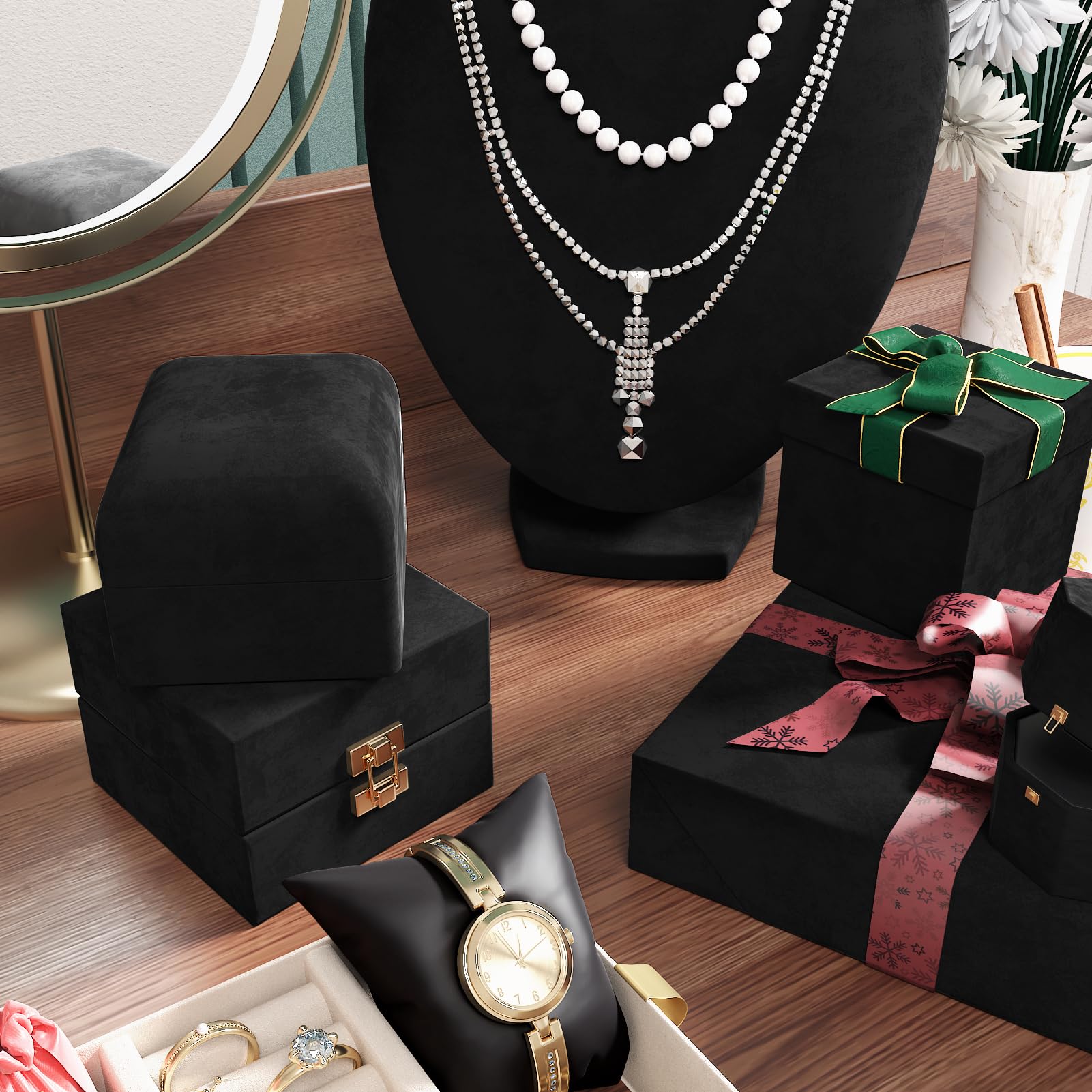 Wallderful Velvet Drawer Liner Black Velvet Fabric Self Adhesive Velvet Flocking Liner for Jewelry Box Thick Black Velvet Wallpaper Peel and Stick