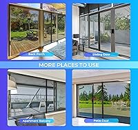 Vista 7 de Pantalla de puerta de garaje para 1 coche de 8x7 pies, pantalla magnética de garaje con malla retráctil de fibra de vidrio y base lastrada