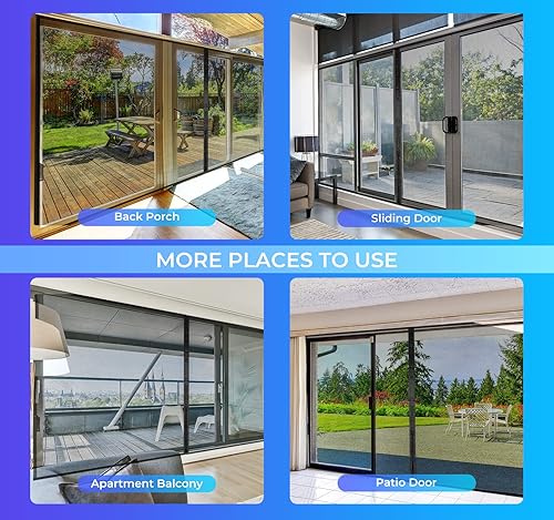 Miniatura 6 de Pantalla magnética para puerta de garaje para 1 automóvil de 12 x 8 pies, con malla de fibra de vidrio retráctil y parte inferior pesada resistente,