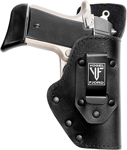 Miniatura 1 de Funda de cuero Buffalo OWB hecha para Sig P238, P290, Ruger LCP, LCP2, S&W Bodyguard .380 y la mayoría de .380 y todas las pistolas de tamaño similar