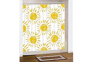 Happy Sunflower Shower Curtain