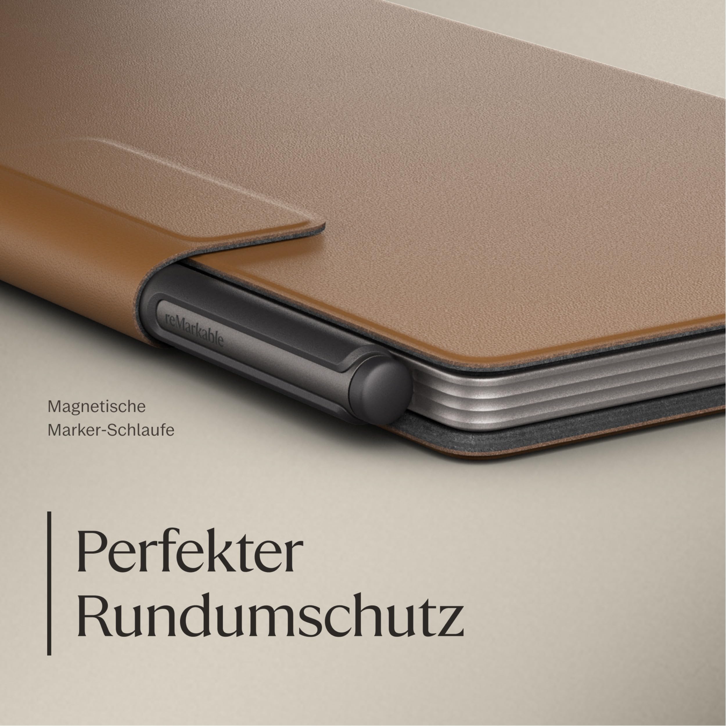 Remarkable Paper Pro Move – Book Folio aus braunem Leder für Ihr 7 – Bild 3
