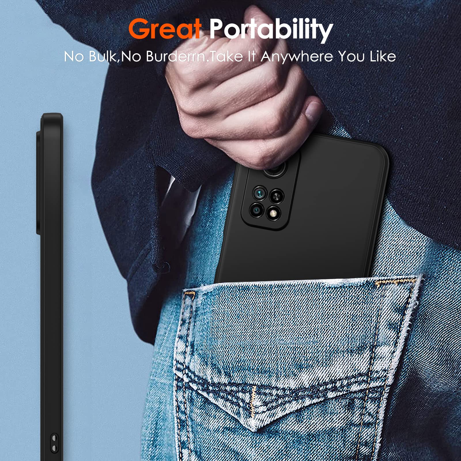 iVoler Cover per Xiaomi Redmi Note 13 5G (Non per Redmi Note 13 4G), Custodia Trasparente per Assorbimento Degli Urti con Paraurti in TPU Morbido, Sottile Morbida in Silicone TPU Protettiva Case
