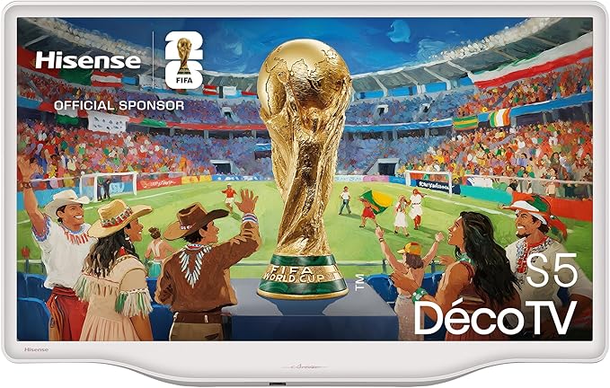 Hisense 43S5Q - Hi-QLED FHD Smart TV 43 Pulgadas, Lifestyle TV, Diseño Artístico, Hi-QLED Color, Dolby Vision, Atmos, Diseño Versátil, Modo Arte, Peana Moderna, Modo Filmmaker oferta Amazon