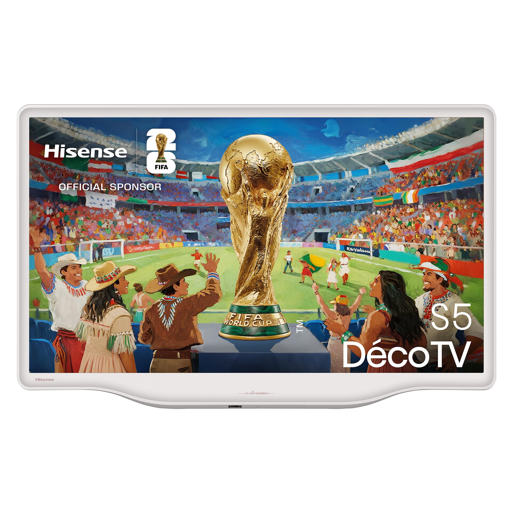 Hisense 43S5Q – Hi-QLED Smart TV 43 Pulgadas, Lifestyle TV, Diseño Artístico, Hi-QLED Color, Dolby Vision.Atmos, Diseño Versátil, Modo Arte, Peana Moderna, Modo Filmmaker