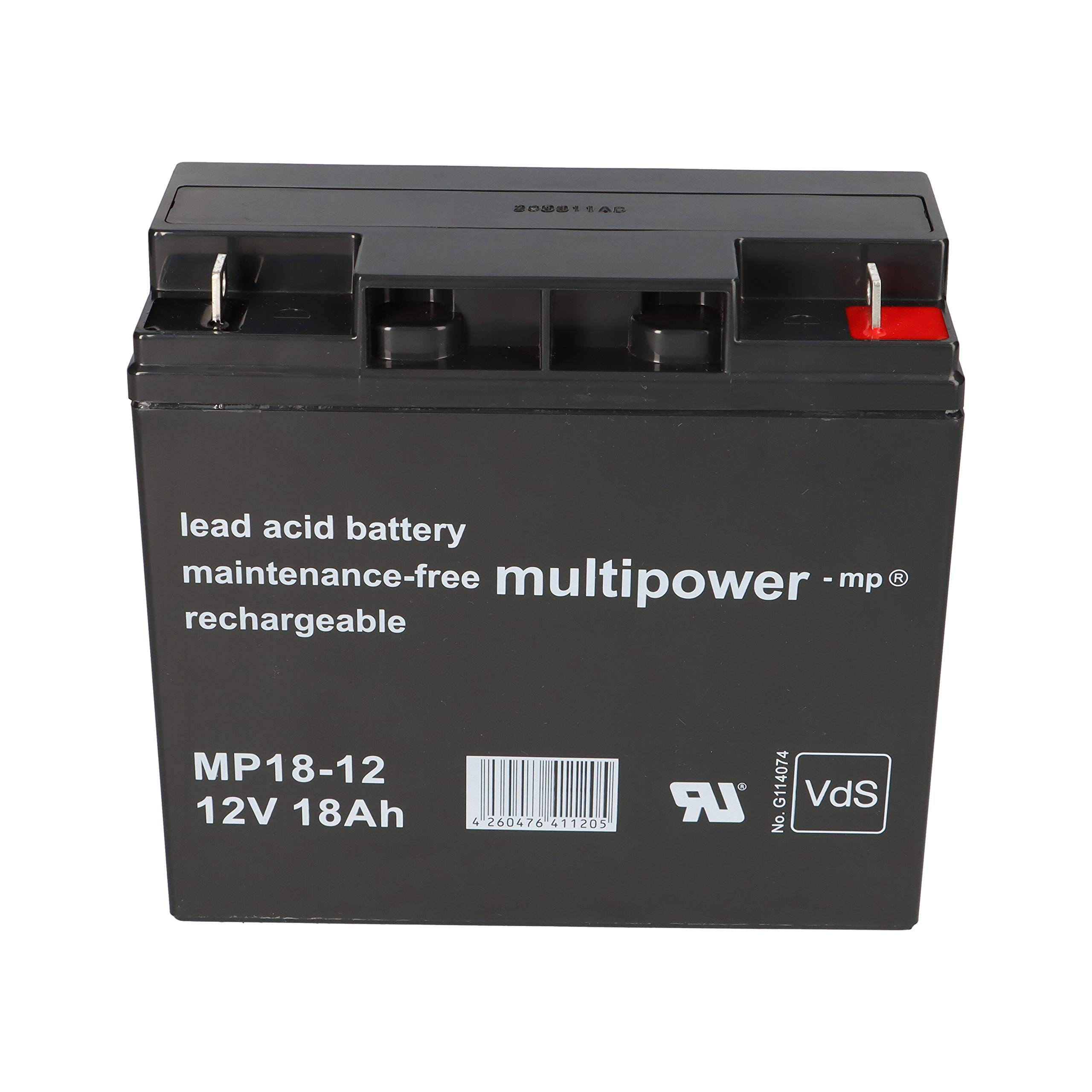 Zestaw Q-Batteries BL 12-5 ładowarka 5A + Multipower MP18-12 akumulator ołowiowy akumulator 12 V 18 Ah 17 Ah