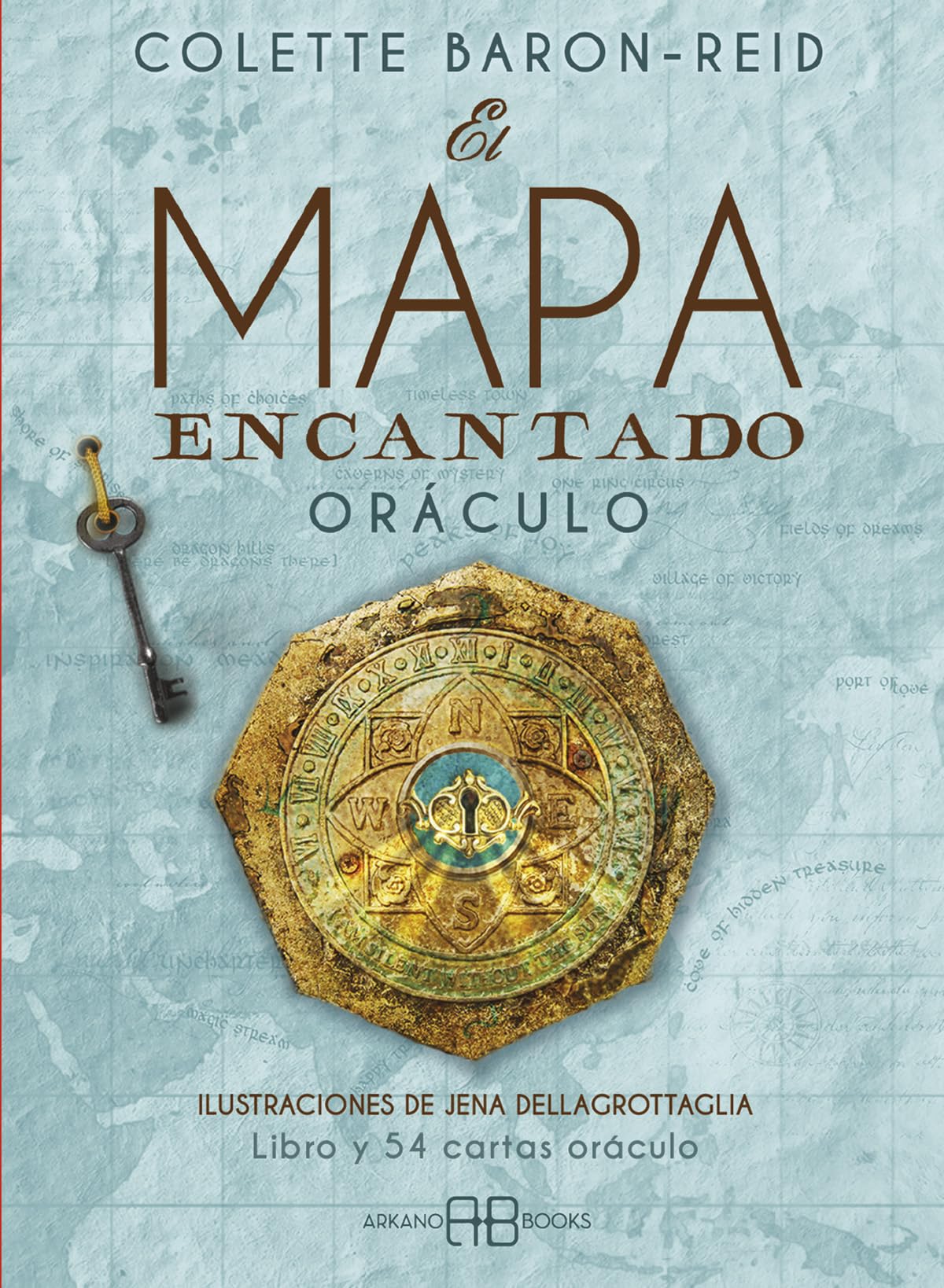 Imagen de catálogo asociada a El mapa encantado Oráculo: Libro y 54 cartas oráculo. (ADIVINACION-TAROT-JUEGOS)