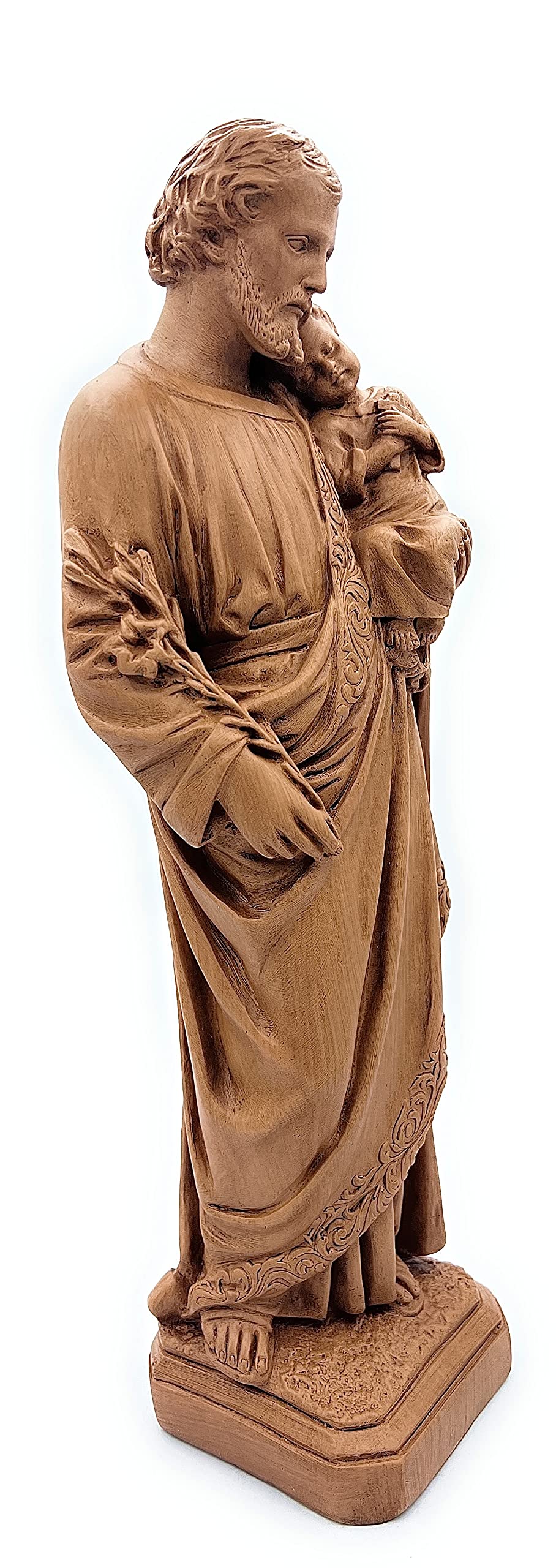 Statue De Saint Joseph Porte-bonheur Pour Vendre Sa Maison - Résine Beige, 8,9 Cm - Décoration Jardin Ou Intérieur, Symbole De Chance
