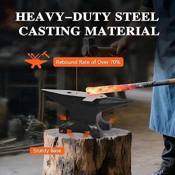 Amazon.com: Easmvetaln 65Lbs Cast Steel Anvil, Multi-Head Shaped