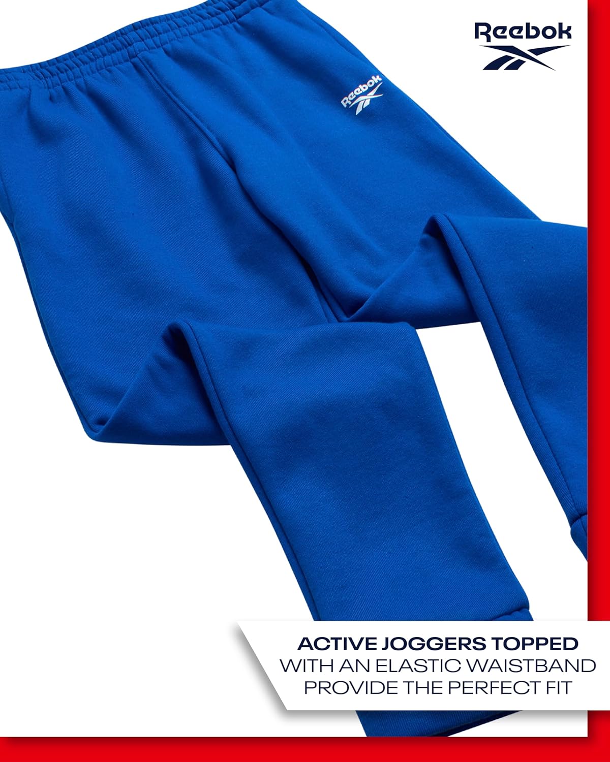 Reebok Boys Sweatpants - 2 Pack Performance Fleece Boys Joggers Athletic Pants with Elastic Waistband for Toddlers and Kids - Image 5