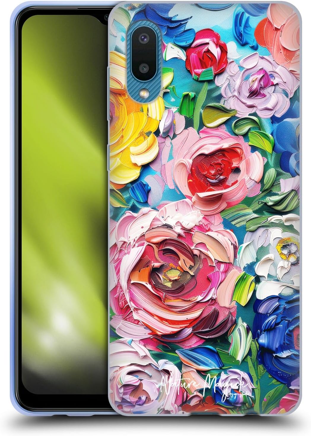 Head Case Designs Officially Licensed Nature Magick Bloom Paint Blobs Gel Case [Military Grade Protection] Compatible With Samsung Galaxy A02/M02 (2021)