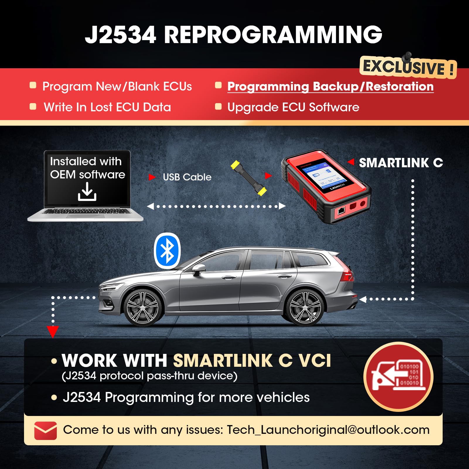 LAUNCH X431 Pro 5 Escáner Bidireccional Herramienta Programación J2534 con más de 50 Funciones Codificación de ECU Pruebas Activas Multimarca Español, Windows XP