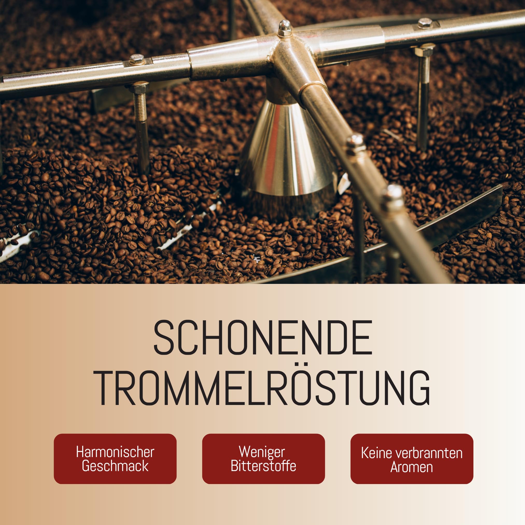 RÖSTTROMMEL Black Label Espresso · Special Blend · ganze Bohne · 3 kg | Röstgrad 8,5/10 · Special-Blend-Espresso · cremig, kräftig & zartbitter · 50% Arabica, 50% Canephora
