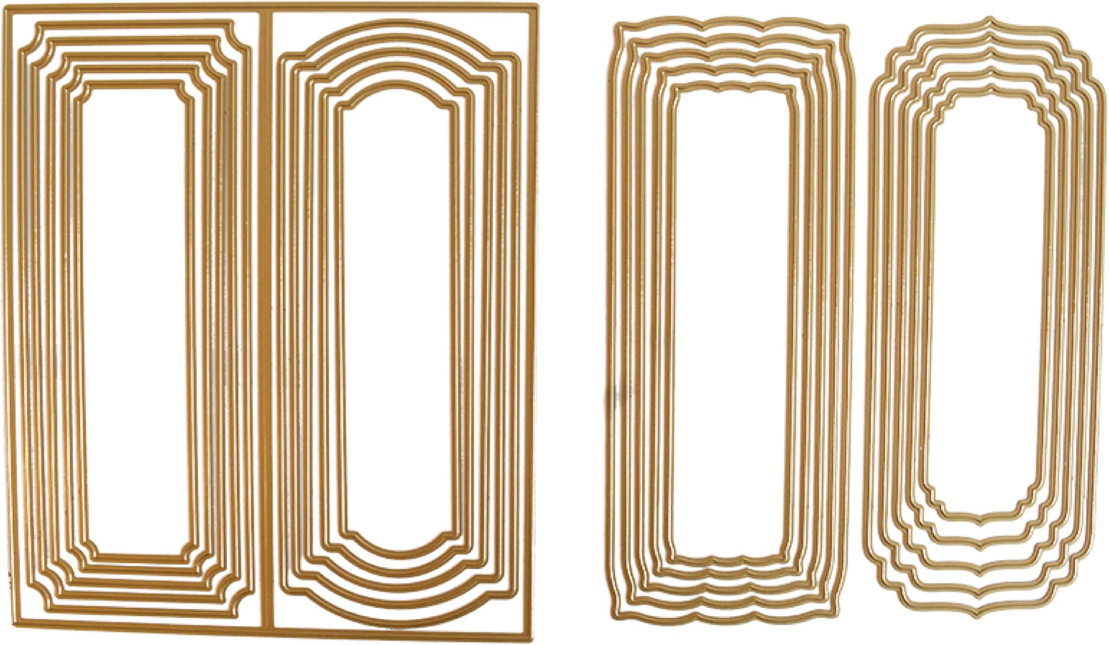 Anna GriffinSlimline Compendium Card Dies - Metal Die Cuts for Paper Crafting, Scrapbooking and Card Making Supplies- Fits in a Standard Business Size Envelope - 21 Dies, Largest Die at 7.75" x 9.25"