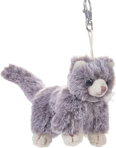 Dilly dudu Llavero de peluche de animal de peluche, llavero de peluche de juguete, los mejores regalos, Gris